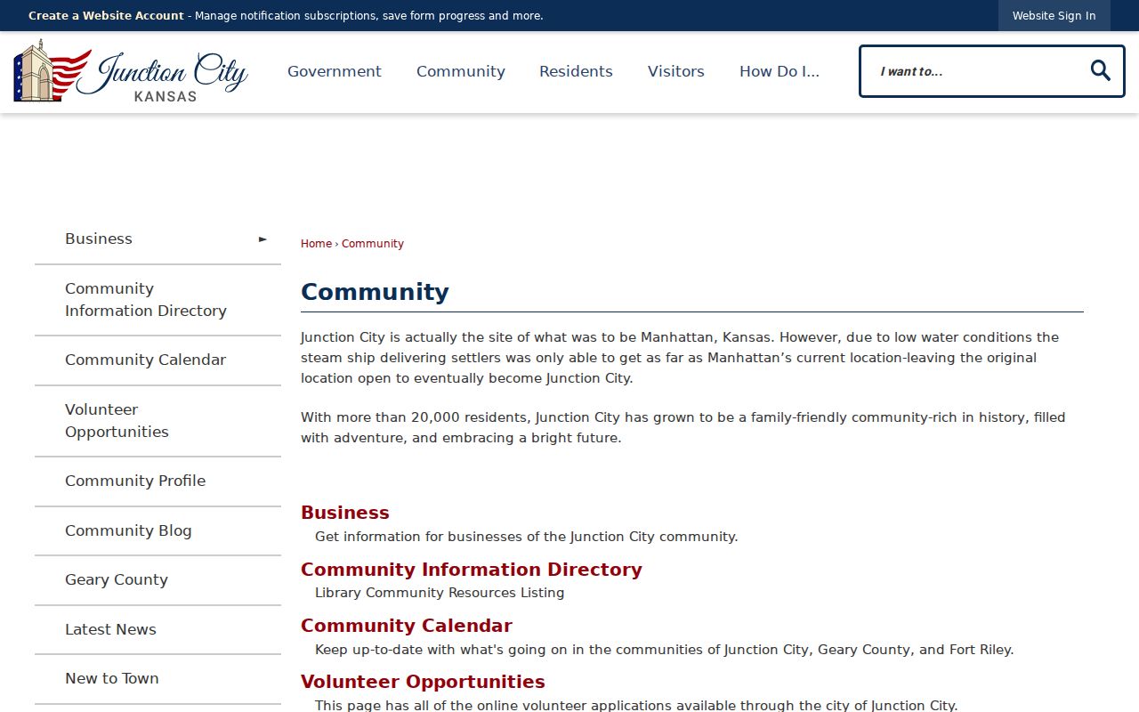 Junction City neighbors official community resources