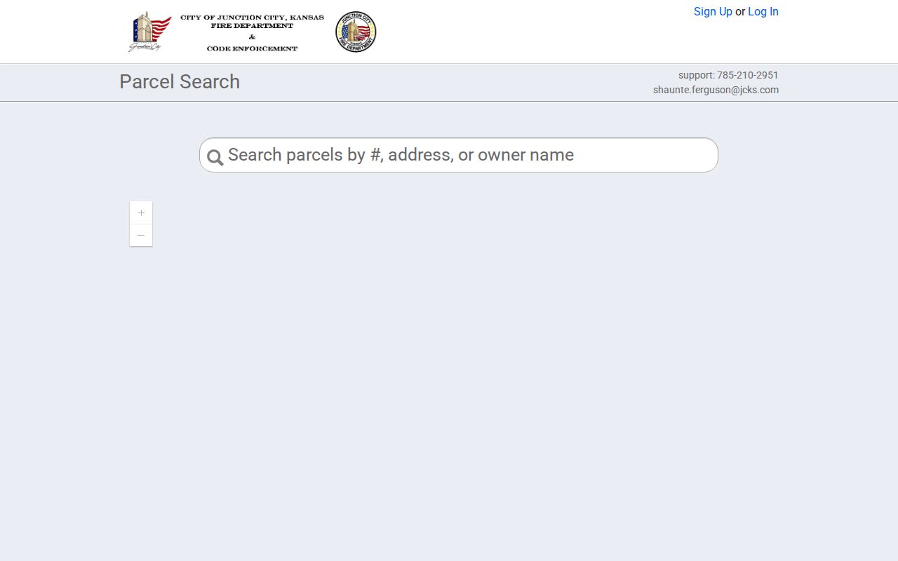 Junction City previous residents SmartGov parcel search